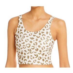 X By Gottex Silhouette Bralette in Nude Leopard Small, Like New